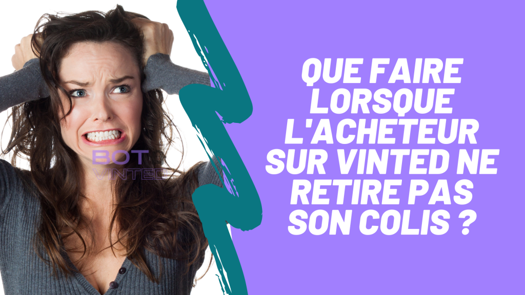 Femme qui se demande comment faire lorsque l'acheteur sur vinted ne reitre pas son colis